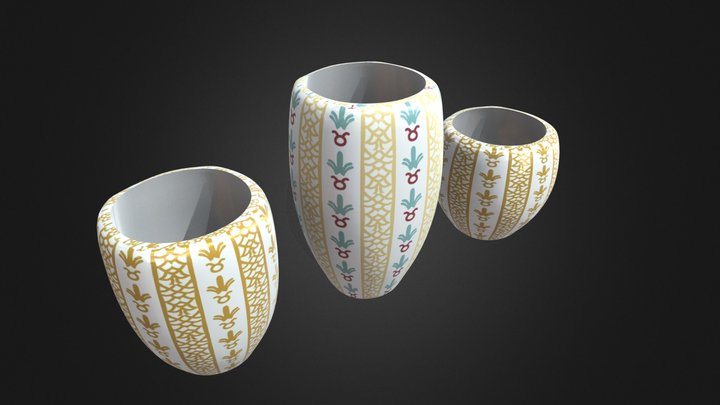 15-Cups 3D Model
