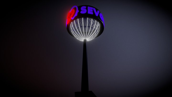 Çorlu ZİRVE REKLAM "Sevgi Hast Doner Cati Totem" 3D Model