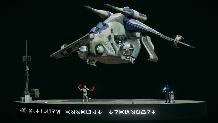 Low Altitude Assault Transport- Diorama – Modello 3D gratuito STL