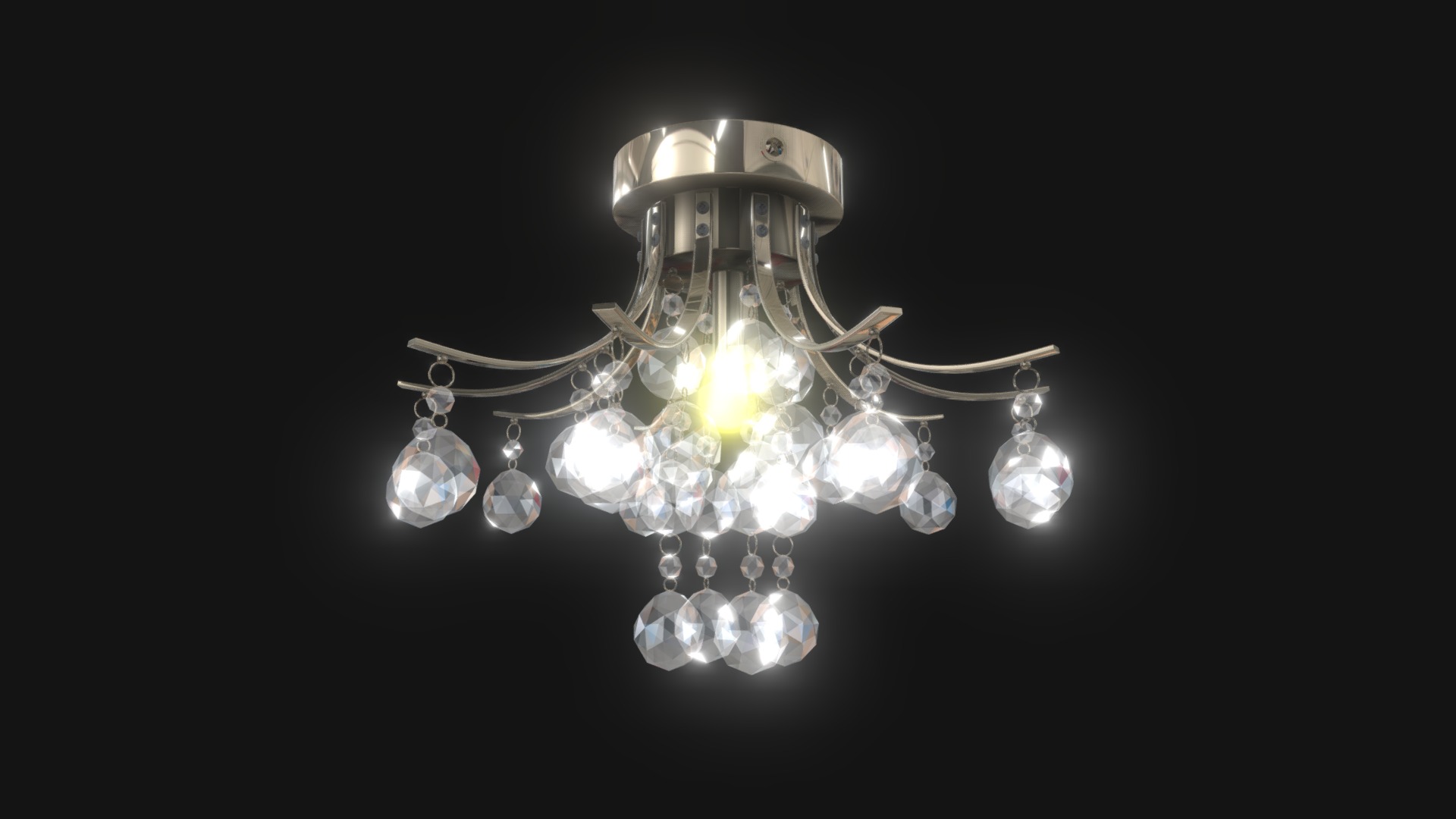 3D model HGPOGS-CL33 - This is a 3D model of the HGPOGS-CL33. The 3D model is about a chandelier with many light bulbs.