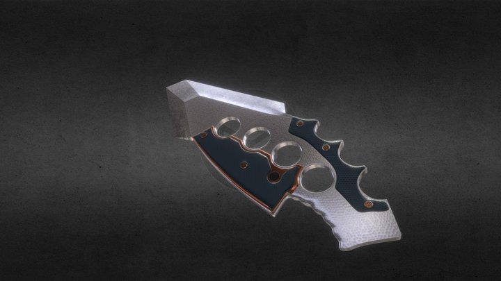 Knuckle Knife - Gaming Asset 3D Model