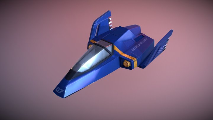 F-Zero | Blue Falcon 3D Model