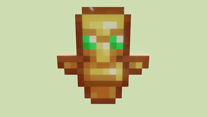Totem of Undying (Minecraft) — Low Poly – Free 3D Model STL