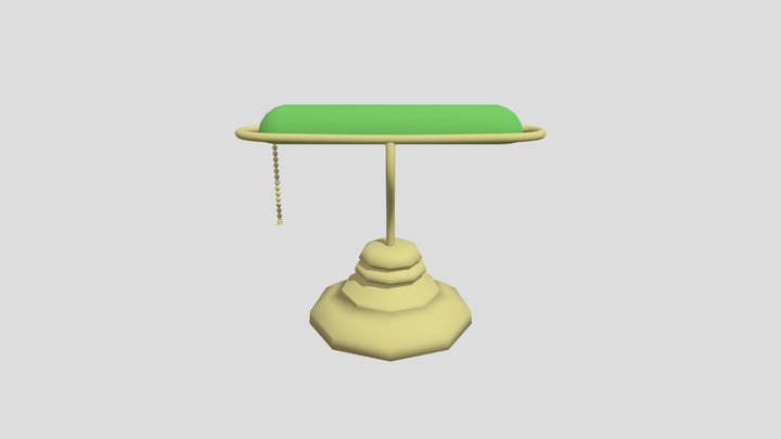 Banker's Lamp 3D Model