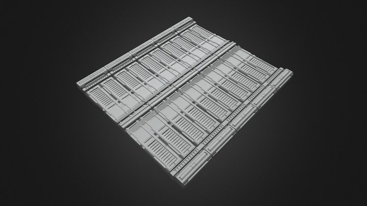 Sci-fi Floor Section KB013 – Modello 3D gratuito STL