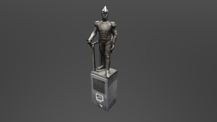 Admiral Brown Statue 3D Model