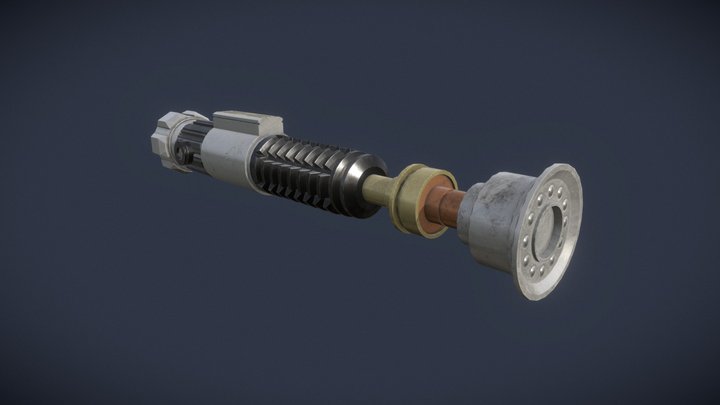 Obi-Wan Kenobi's lightsaber 3D Model