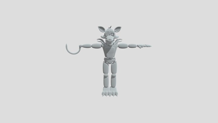 Fixed Grim Foxy 3D Model