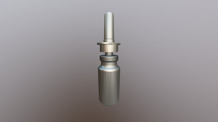 Nasal Spray Bottle V18 3D Model