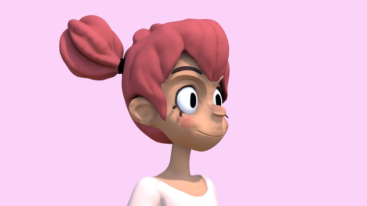 Anna Cattish' Pinkie Girl 3D Model