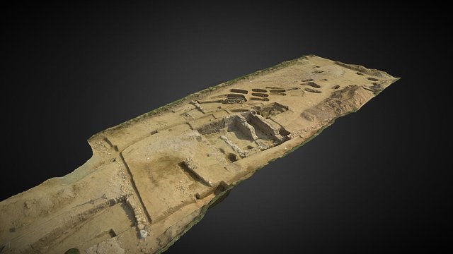 Courtepin, villa romaine et tombes médiévales 3D Model