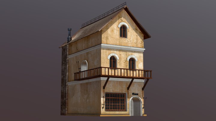 Medieval Fantasy House 2 3D Model