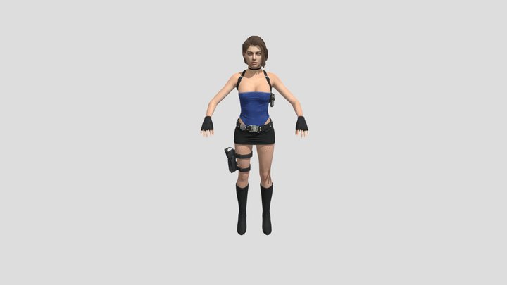 Jill Valentine 2026 rigged 3D Model