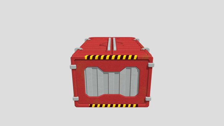 Container_Combine_Full_UV (2) 3D Model