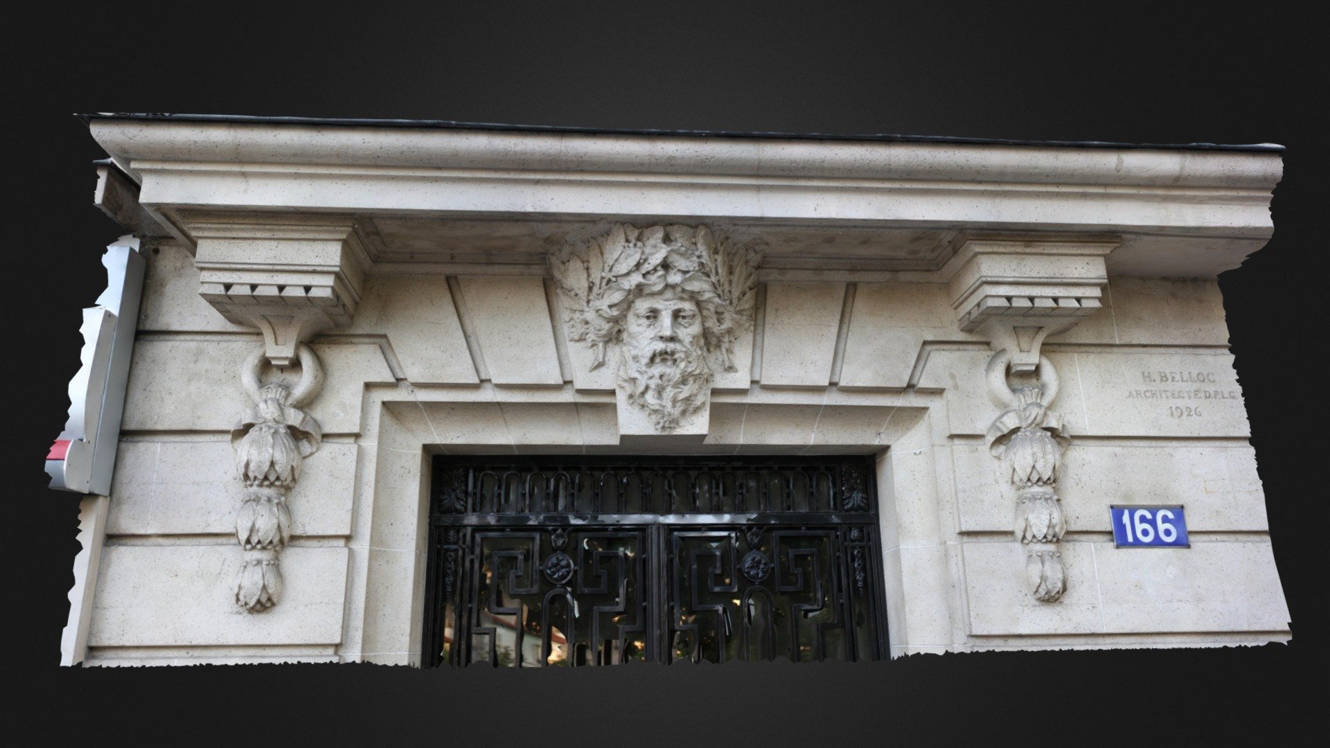 Wall's sculpture, Neuilly-sur-Seine, France