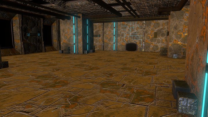 Sci-Fi Boss Room 3D Model