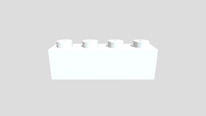 roi_bouzas_pieza_lego_1x4 3D Model
