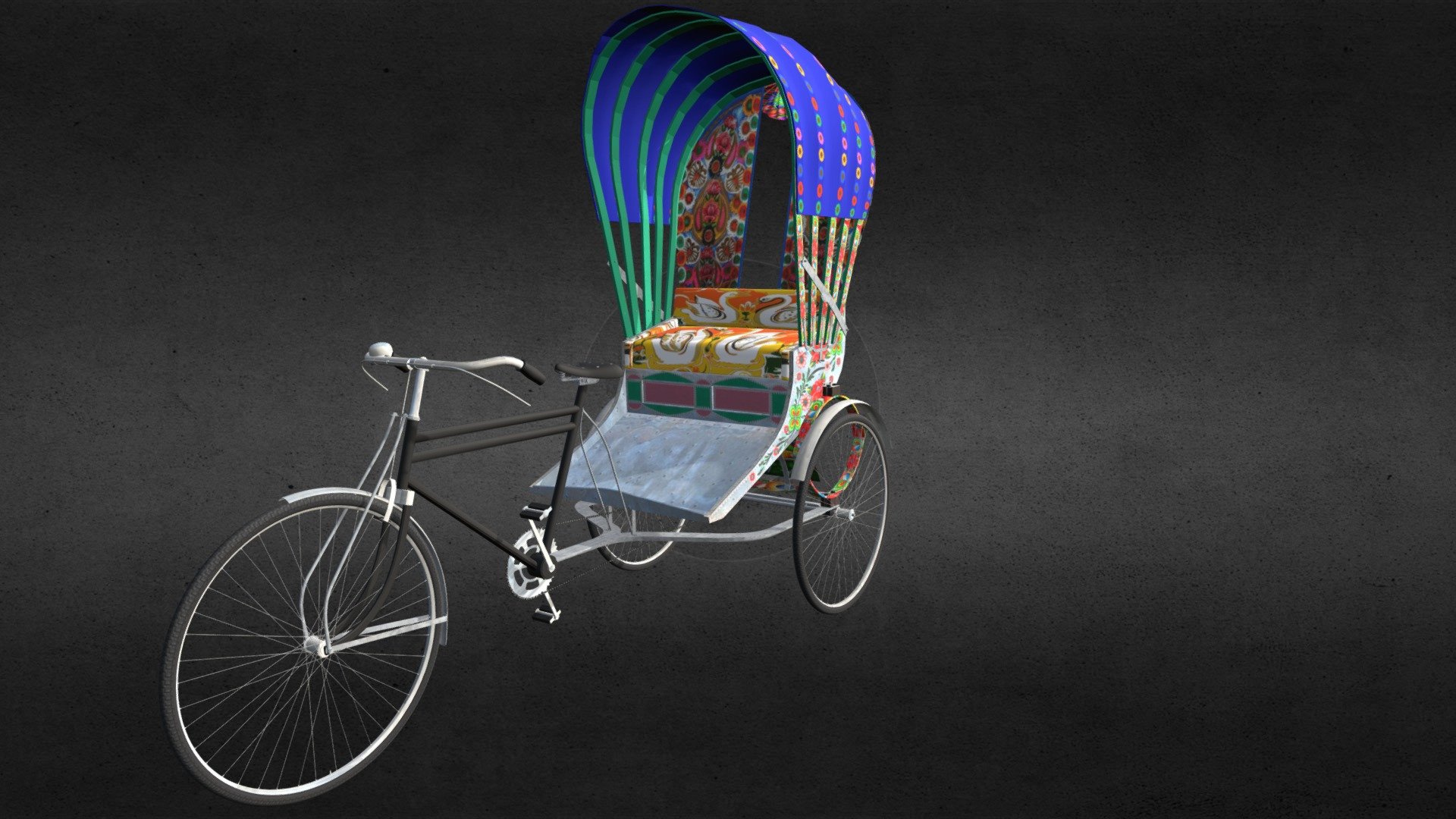 Rickshaw - 3D model by nuralam018 [666c040] - Sketchfab