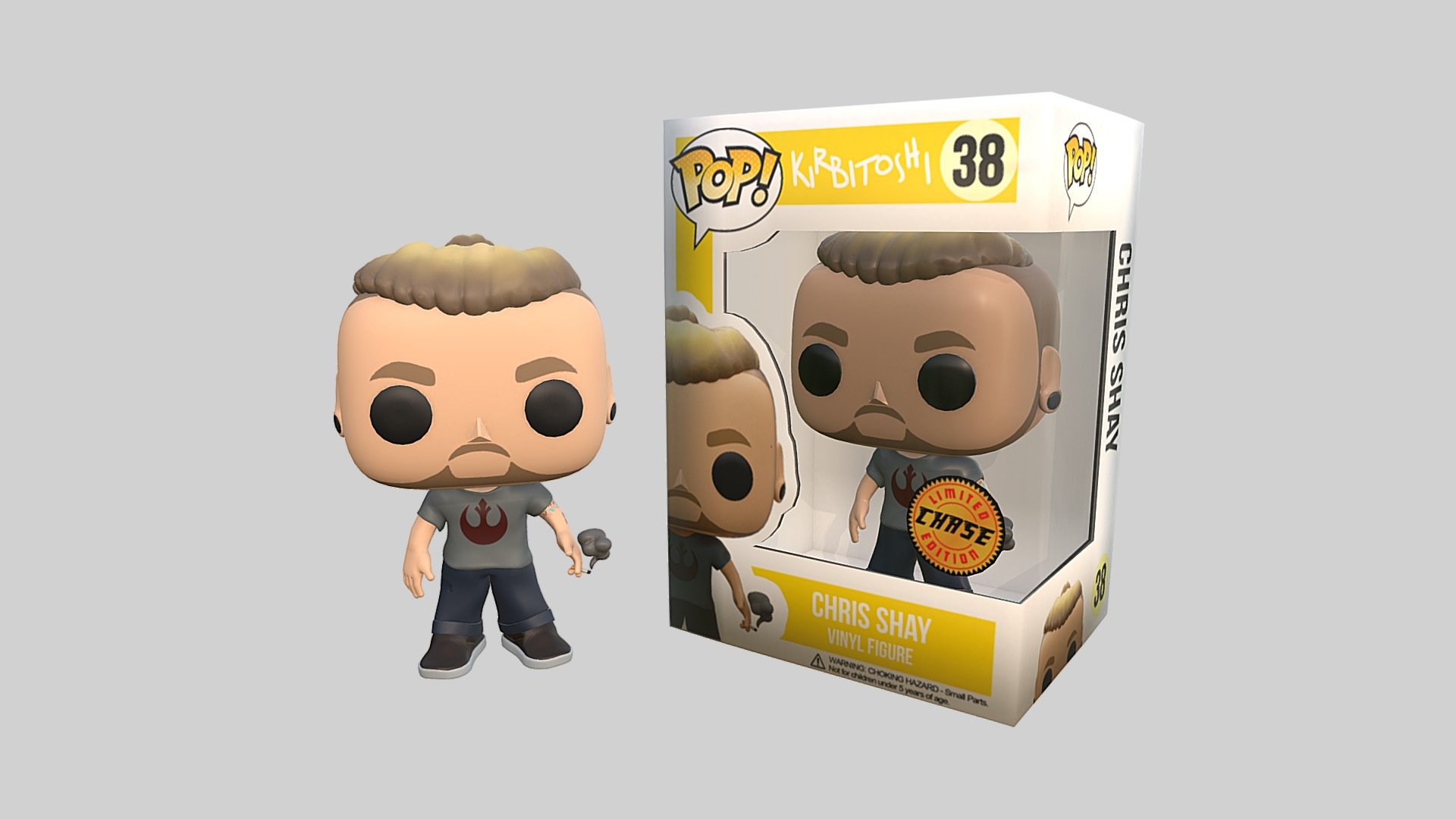 Chris Pop Vinyl - 3D model by kirbitoshi [666c0b9] - Sketchfab