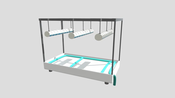 Light Farm Weed indoor setup 3D Model