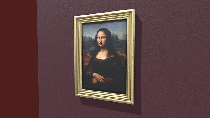 Mona Lisa (PBR hires model) – Free 3D Model STL