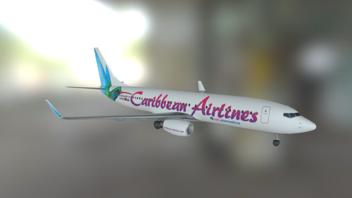 Caribbean Airlines B 737-800 3D Model