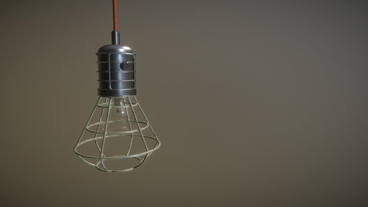 Industrial lamp 3D Model