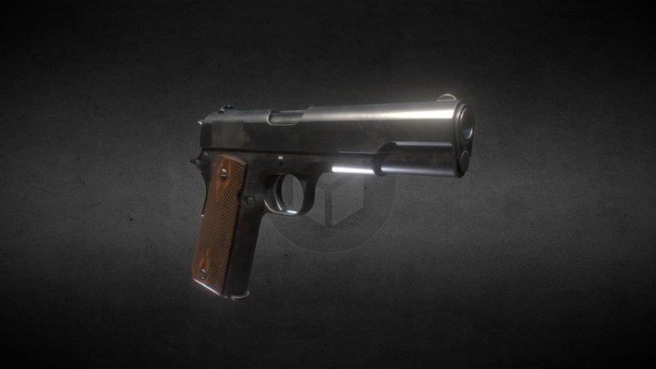 Gun 01 3D Model