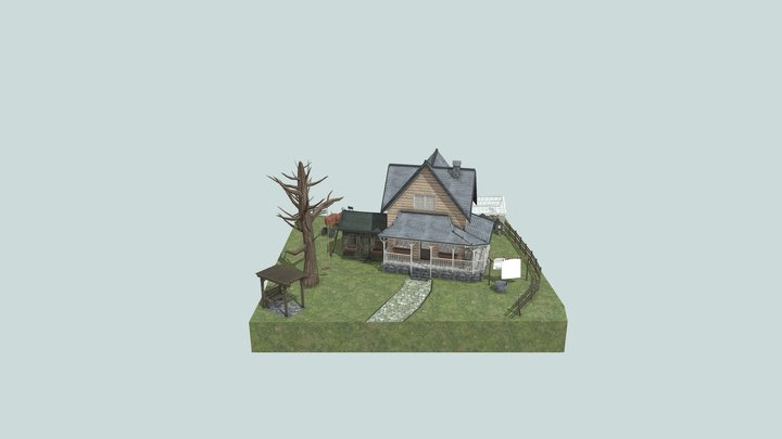 DAE Diorama retake – Small farm 3D Model