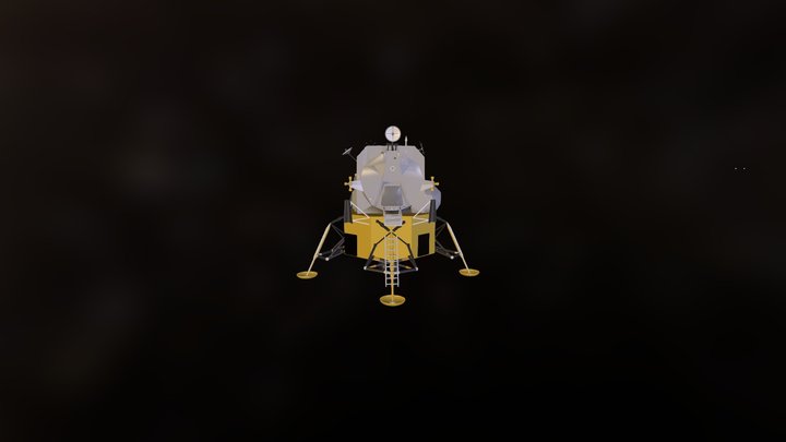 Lunar module lander 3D Model