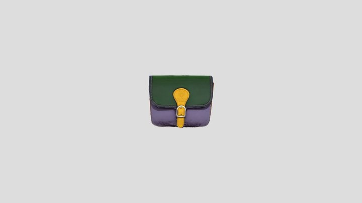 Colorful leather Bag 3D Model