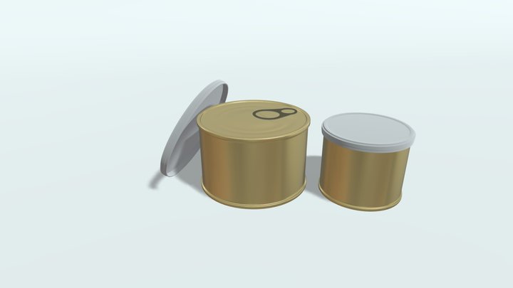 Tin cans 3D Model