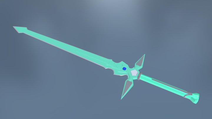 3D model Weapon fantasy anime longsword sword VR / AR / low-poly | CGTrader