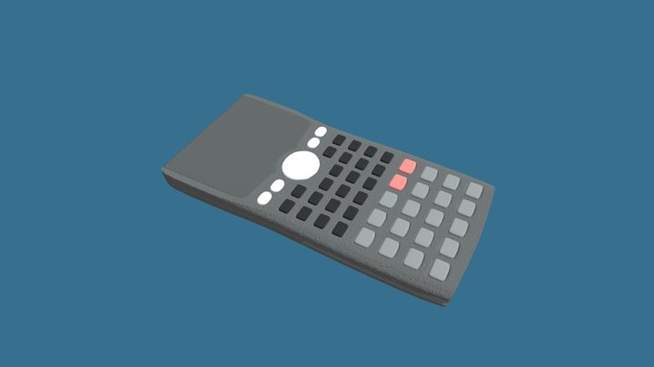 Casio Calculator 3D Model