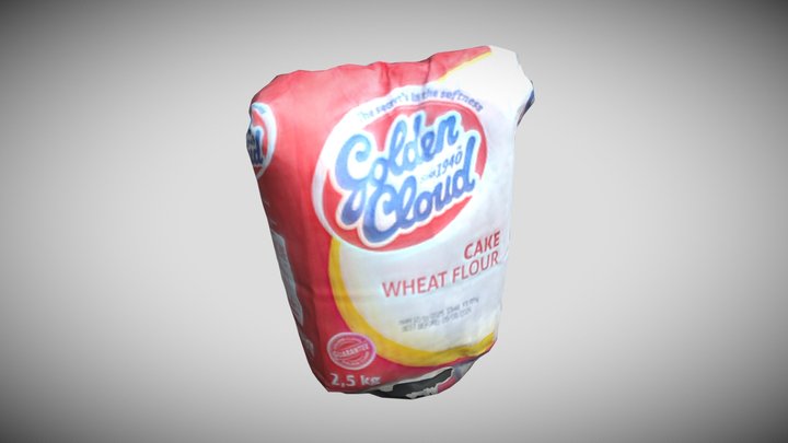 Flour Bag 02 3D Model
