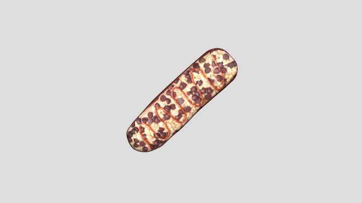 Mocha Latte Donut 3D Model