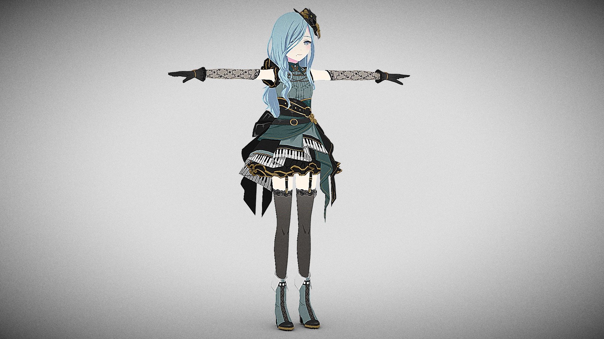 Fascinating Idol Shizuku - Download Free 3D model by 雨宮レン