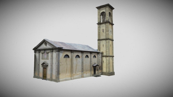 Chiesa dei SS. Giacomo e Andrea_textured version 3D Model