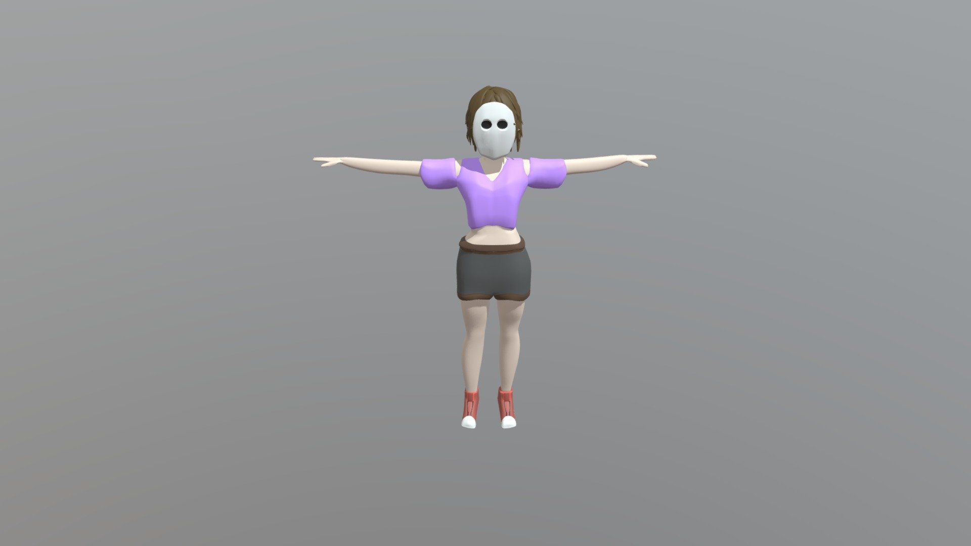 Girl With Mask