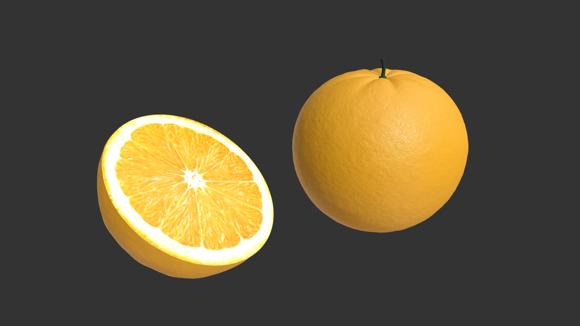 3D model Oranges - This is a 3D model of the Oranges. The 3D model is about a lemon and a lemon.