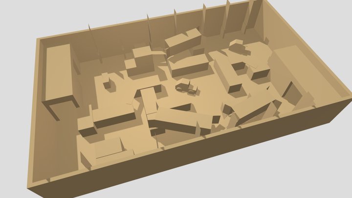 Hangar Warface Map 3D Model