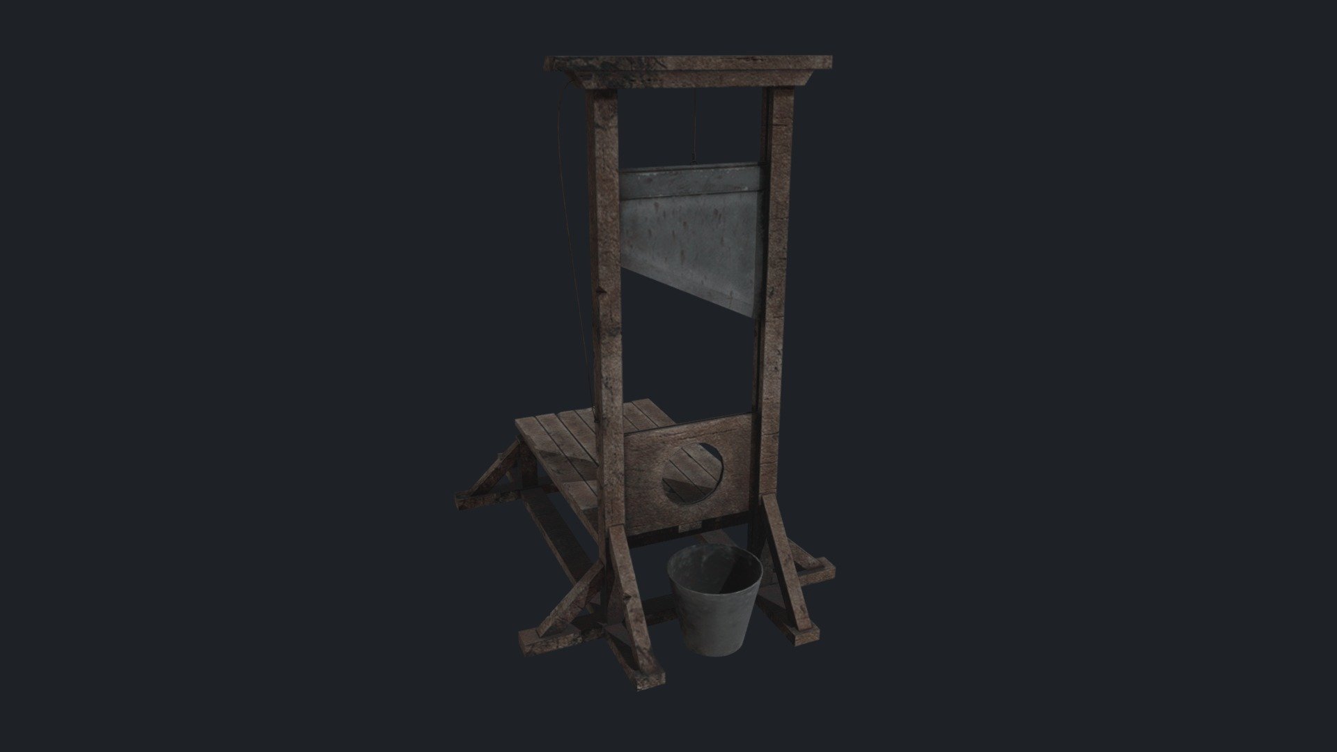 Guillotine 1 3D model by sharetextures [6680d51] Sketchfab