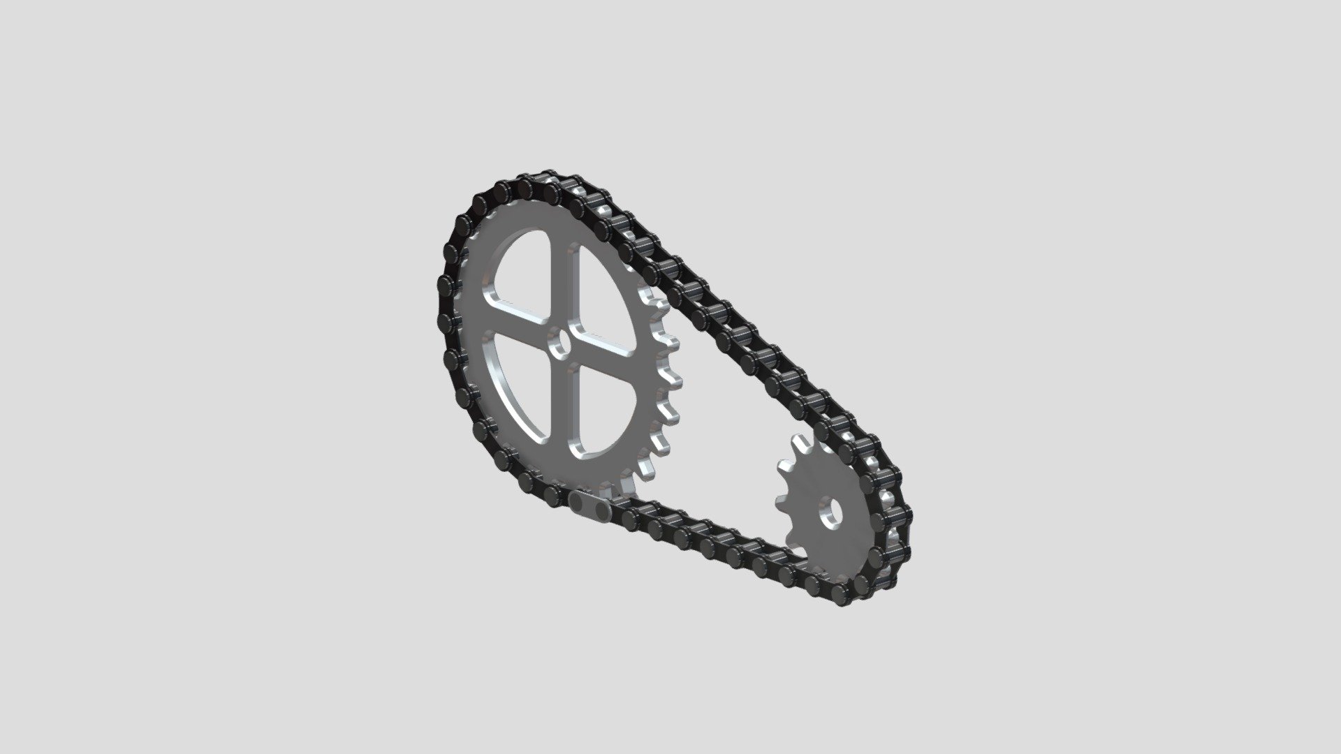 Chain and Sprocket Download Free 3D model by Mleeeeee (aquaaa