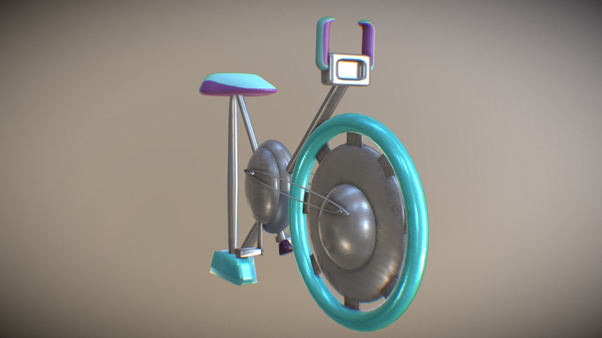 3D model Gym Bike Stylised - This is a 3D model of the Gym Bike Stylised. The 3D model is about a close-up of a light bulb.