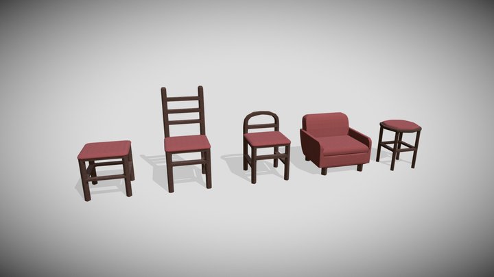 Furniture asset pack 3D Model