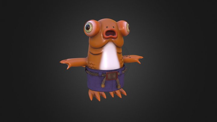 Yu-Man the Goldfish 3D Model