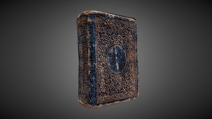 18th-century miniature Holy Bible 3D Model