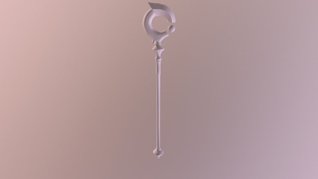 Tsukasa staff — Sketchfab embed 3D viewer