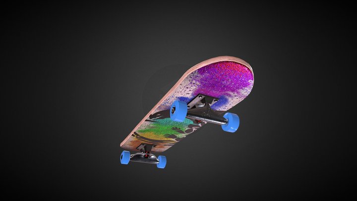 Skateboard – Modello 3D gratuito STL