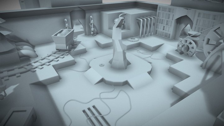 Stylron Steampunk Bunker 3D Model